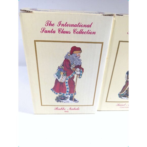 3 Boxes Of The International Santa Claus Collection Figures With Original Boxes - Picture 2 of 11